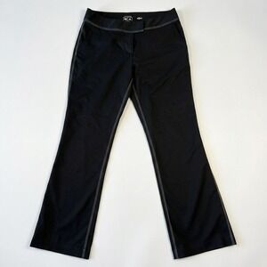 Adidas Golf ClimaCool Pants Women's 8 Black Convertible Capri Stretch 3-Stripe